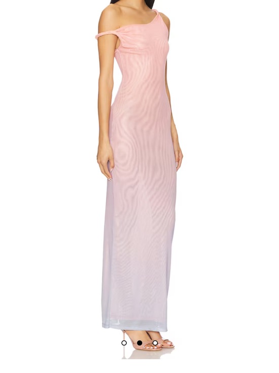 Good American Dresses & Skirts - Good American Pink Ombre One-Shoulder Maxi Dress